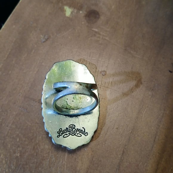 VINTAGE Lucky Brand Turquoise Ring - Picture 3 of 4